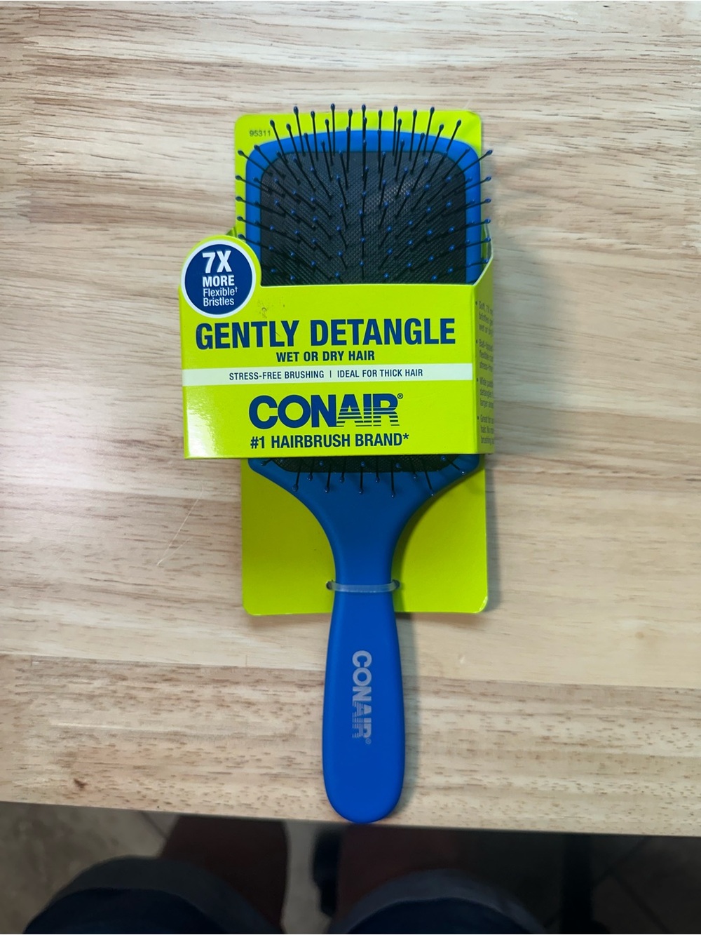 Conair Gently Detangle Paddle Brush - Blue square